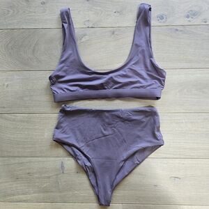 Dippin Daisy's set (M scoop top + S high waist bottom) purple haze